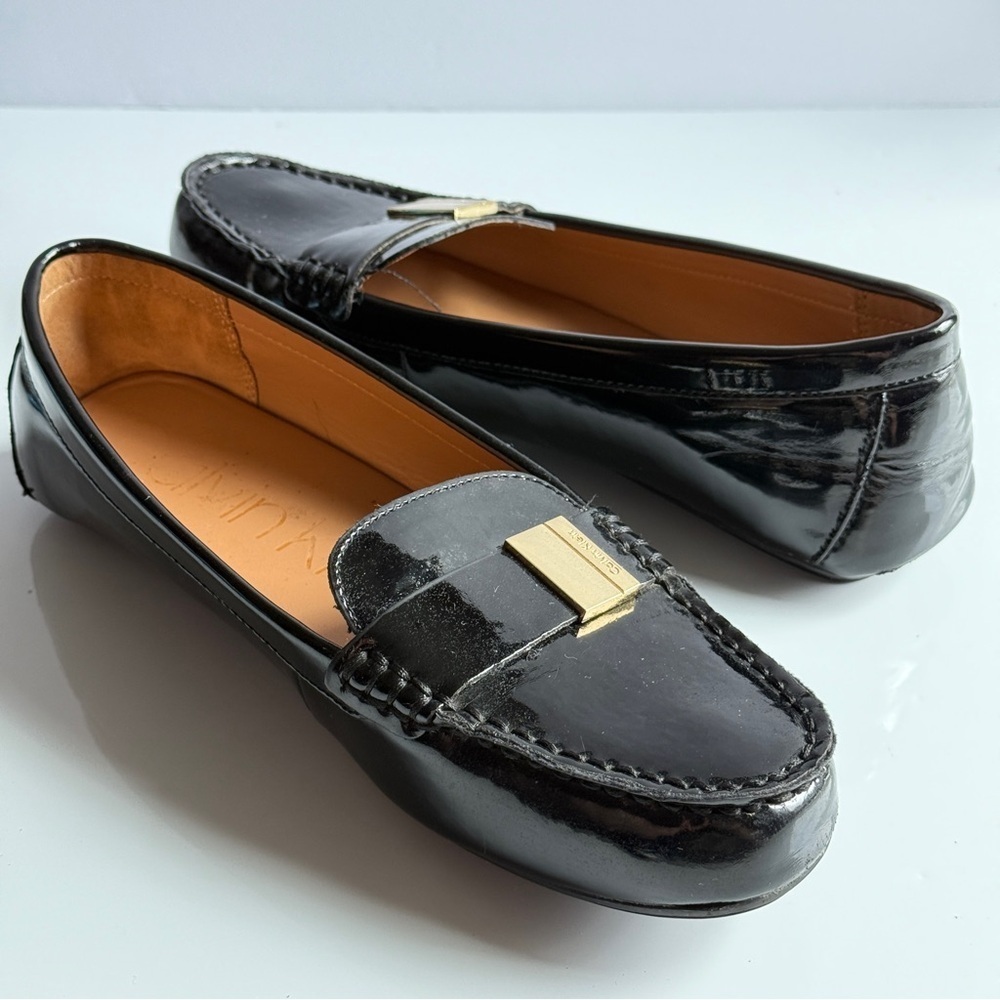 Calvin Klein Women's  Lisa Black Loafers Size 9.5 - Picture 4 of 11